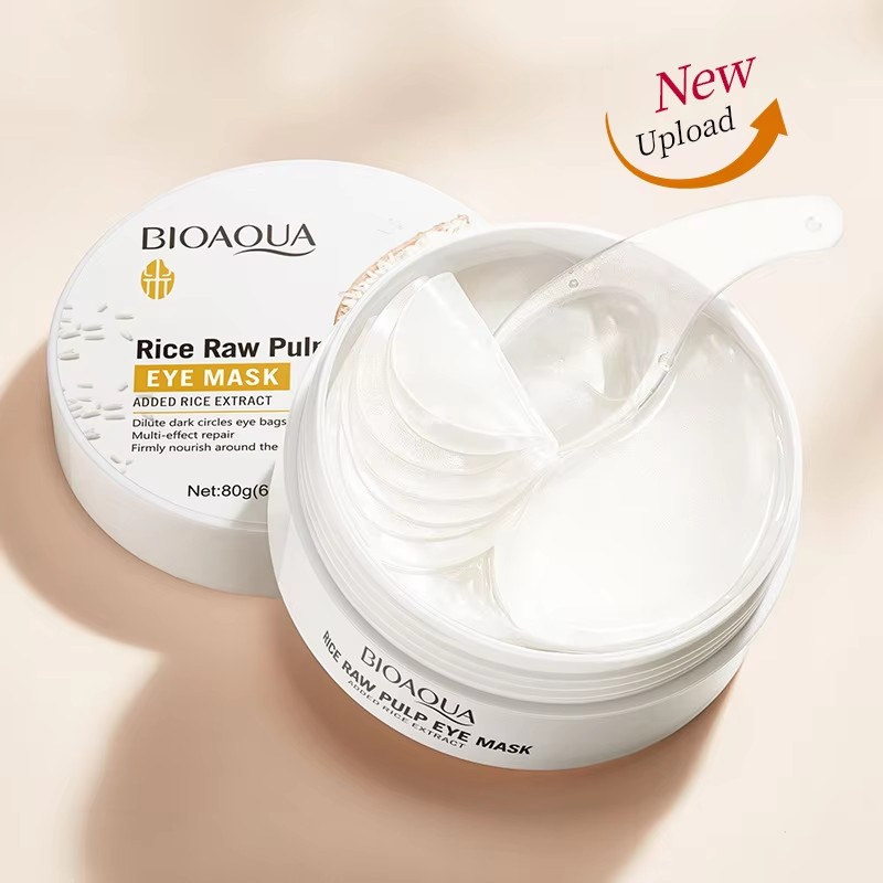 Collagen Under Eye Patches - 60 Pieces of Bioaqua Rice Eye