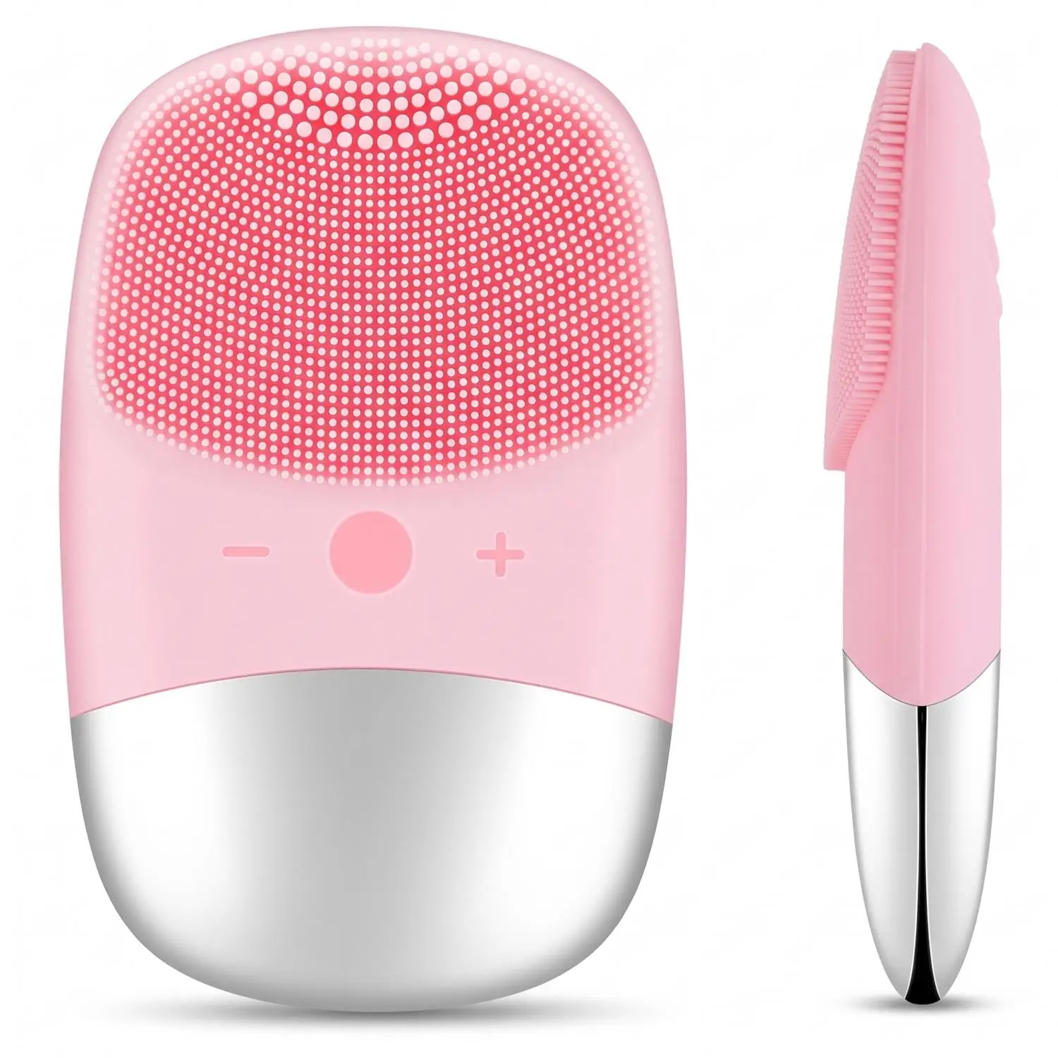 Silicone Face Scrubber Electric - Facial Electric Silicone Cleansing Brush, Ultrasonic