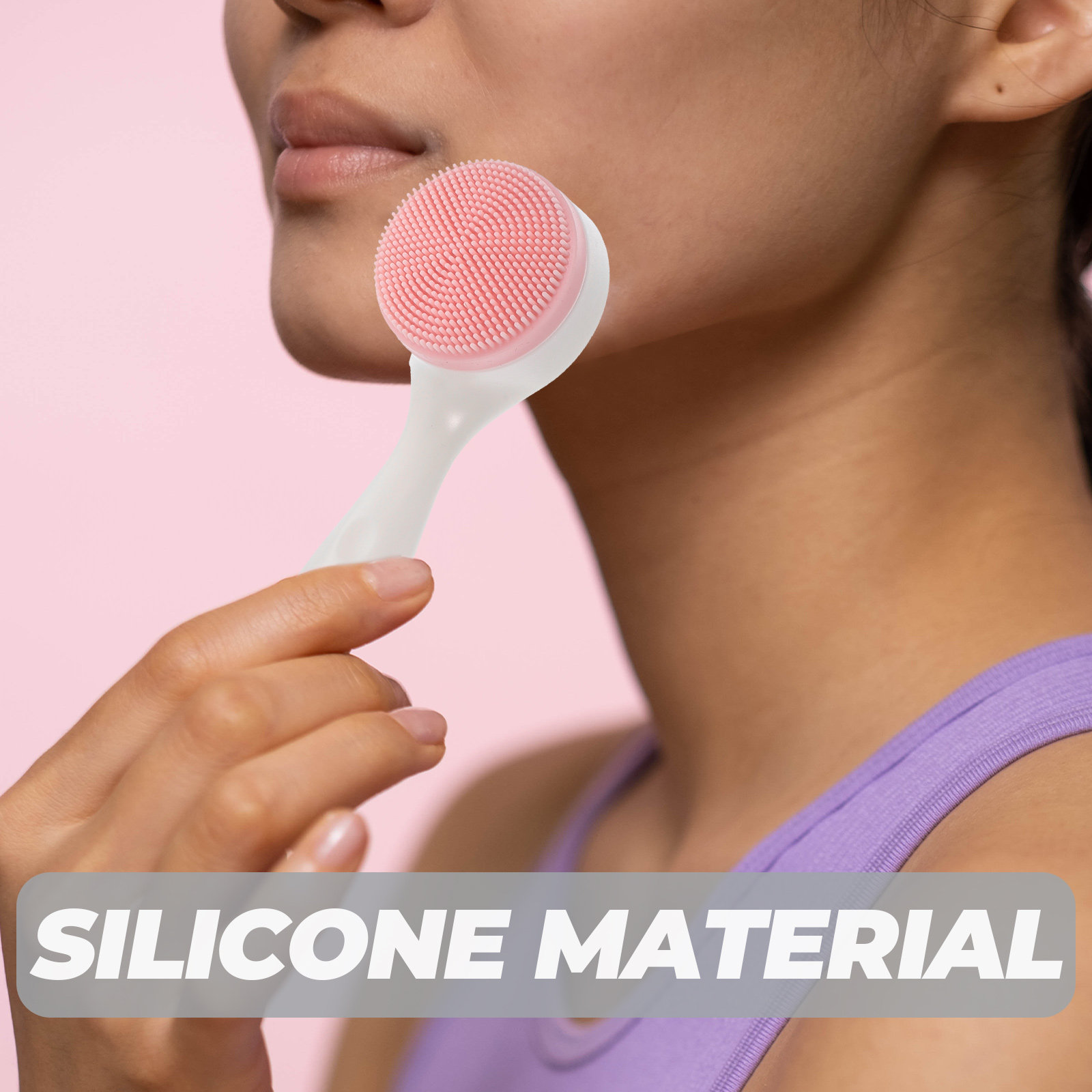 2Pcs Facial Brush Silicone Fac - Silicone Face Scrubber Electric recension och pris