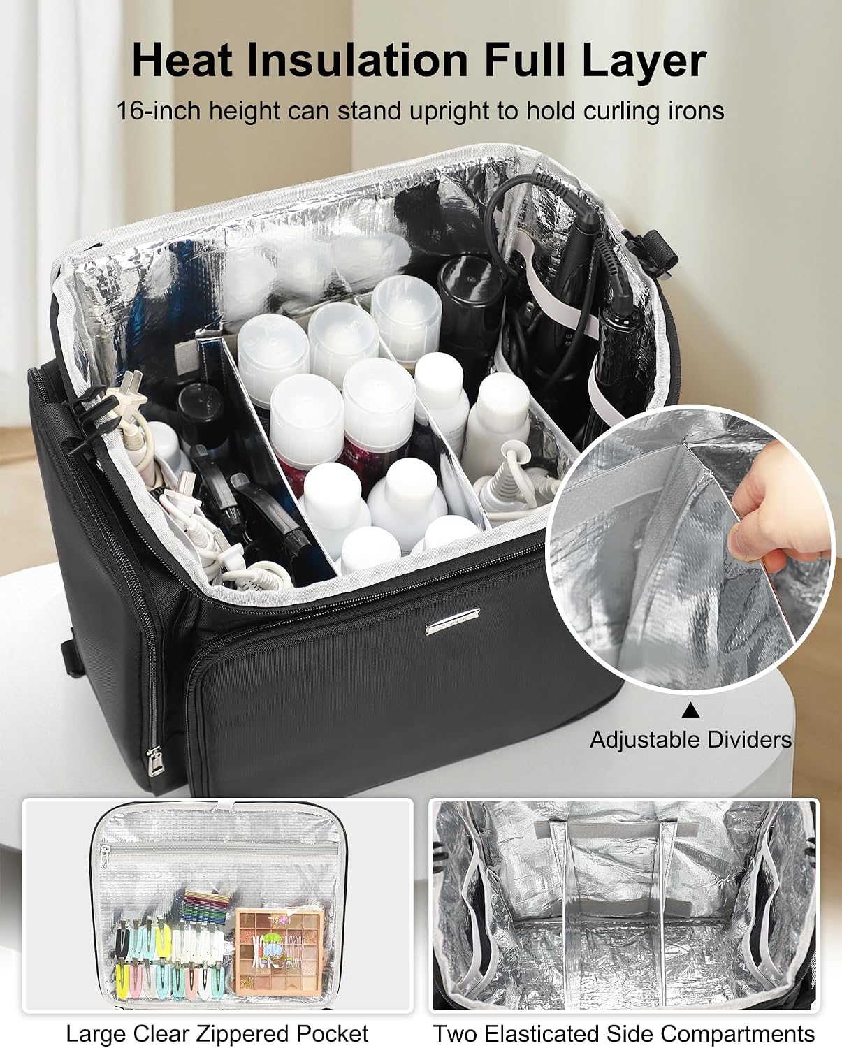Rolling Makeup Case Hair Tools - Makeup recension och pris