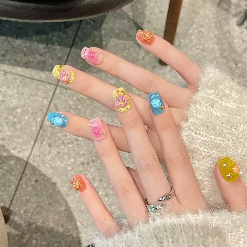 100 Mini Colorful Turtle Resin - Nail Art recension och pris