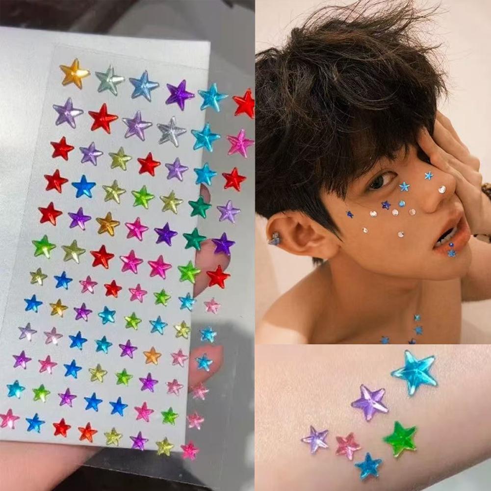 Self-Adhesive Face Rhinestones - Nail Art recension och pris