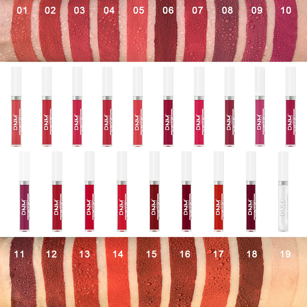 DNM 18 Colors Matte Velvet Lip - Matte Velvet Lip Tint Long Lasting recension och pris