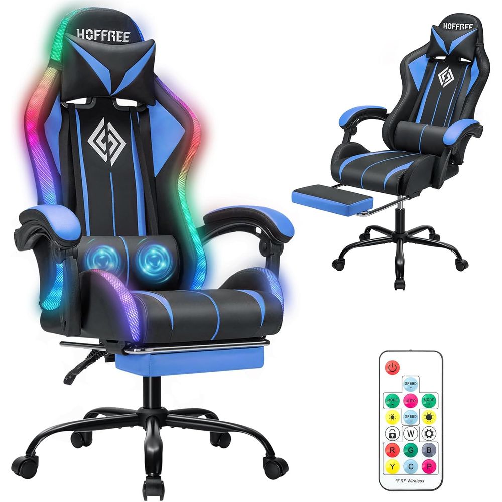 LED Gaming Chair with Massage  - Massage recension och pris