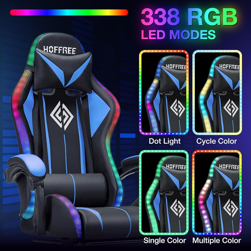 LED Gaming Chair with Massage  - Massage recension och pris