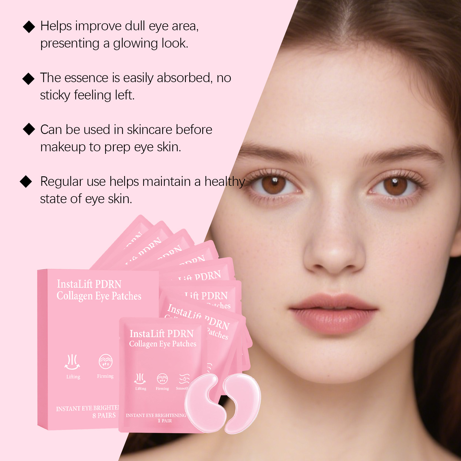 Instalift PDRN Collagen Eye Pa - Collagen Under Eye Patches recension och pris