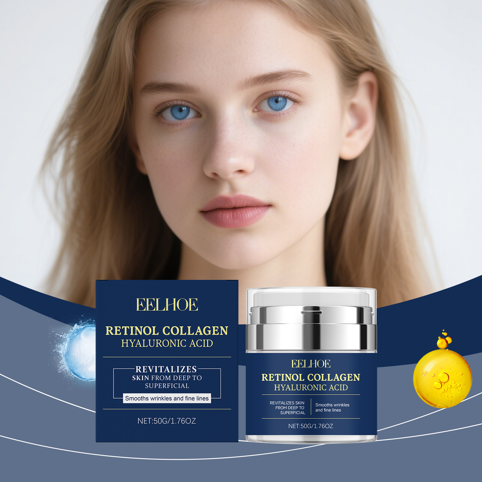 EELHOE Retinol Collagen Cream  - Retinol Anti Wrinkle Cream recension och pris