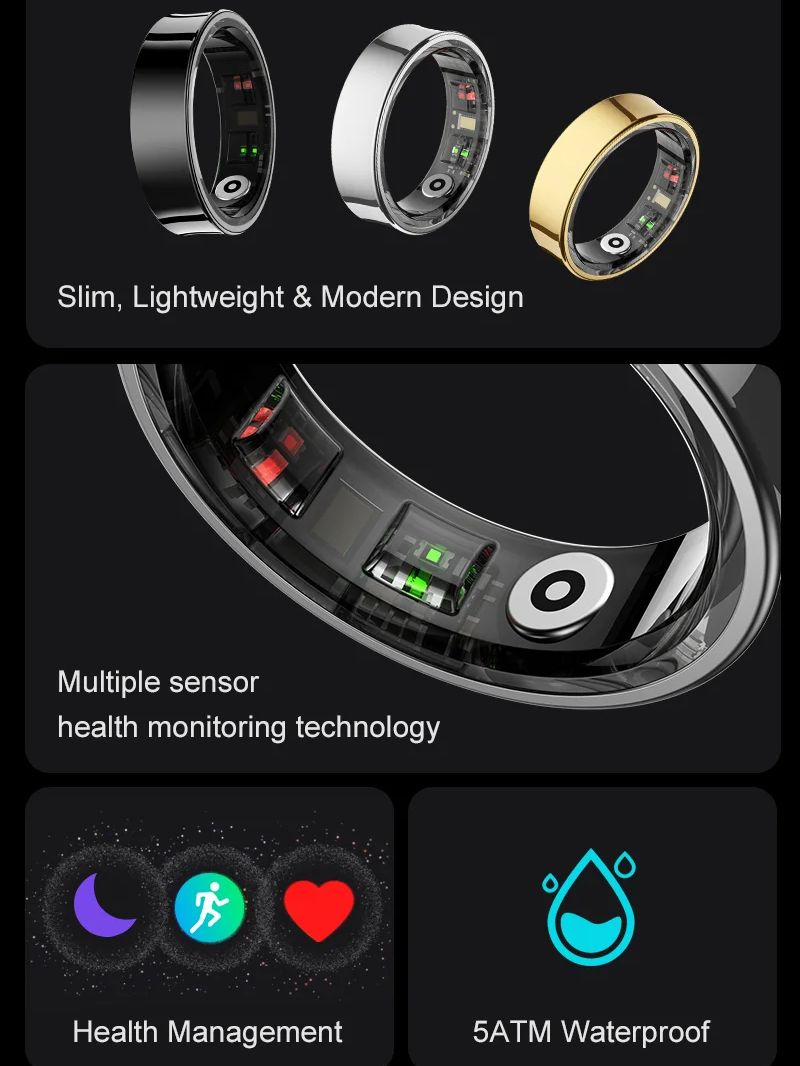 New Smart Ring R09 Health Moni - Health Monitors recension och pris