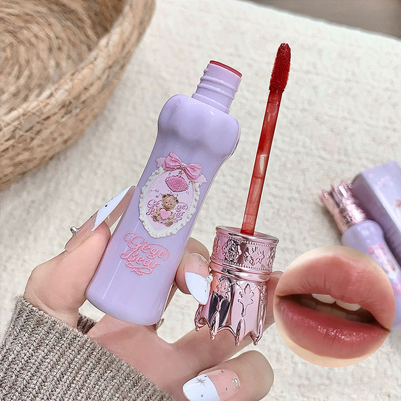 Gege Bear Velvet Matte Lip Mud - Matte Velvet Lip Tint Long Lasting recension och pris